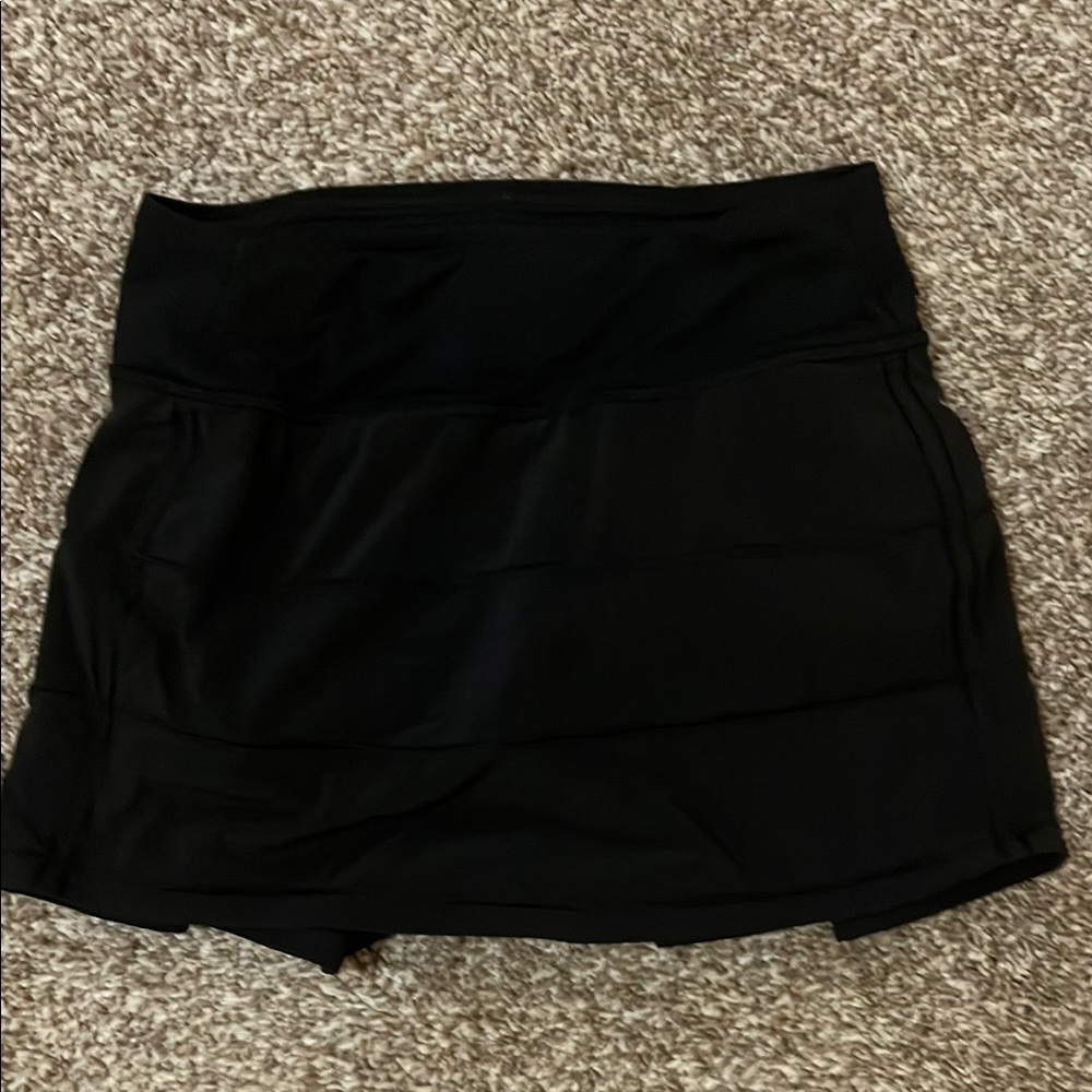 Black Lululemon Pace Rival Skirt